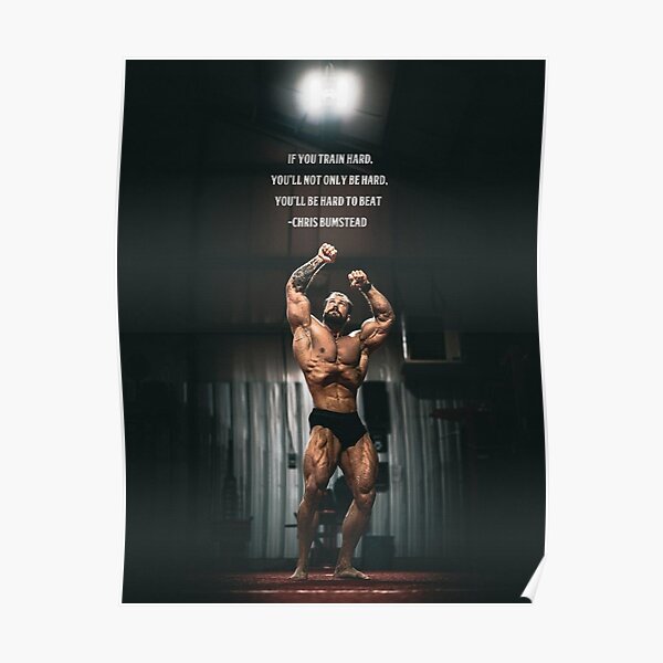 Chris Bumstead Gym Motivation Poster Wall Art Poster RB1312 product Offical CBUM Merch