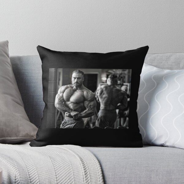 Chris Bumstead is looking Sharp Throw Pillow RB1312 product Offical CBUM Merch