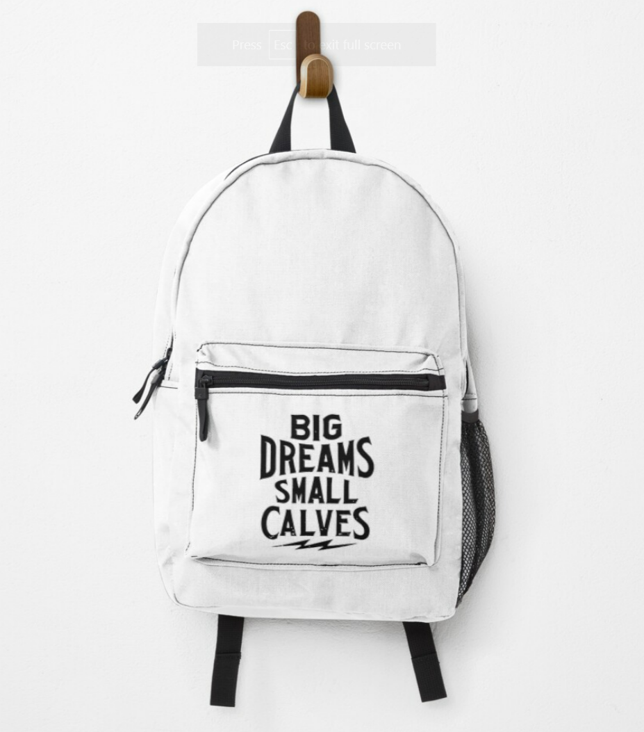 Chris Bumstead Backpacks - Cbum Big Dreams White Backpack 1 - Cbum Store Screenshot 112 1 - Cbum Store