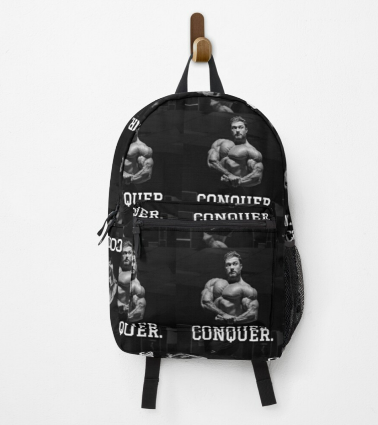 Chris Bumstead Backpacks - Cbum Conquer Motivation Black Backpack ...