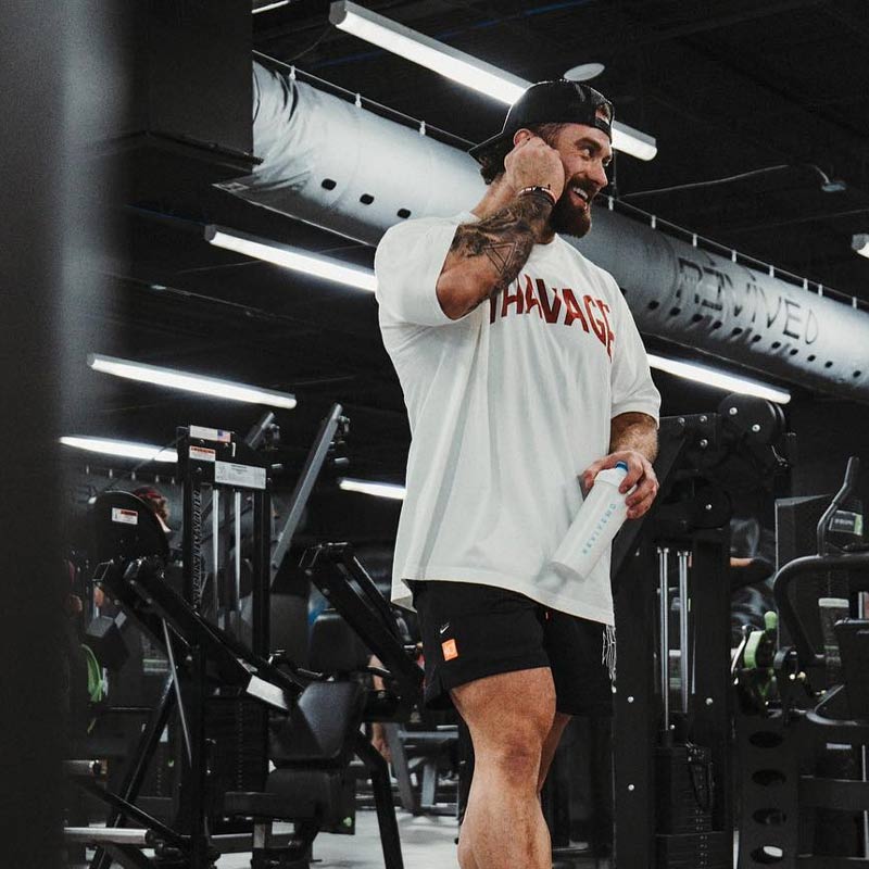 Cbum THAVAGE White Classic T-shirt 3 - Cbum Store Cbum THAVAGE White Classic T shirt. 2jpg - Cbum Store