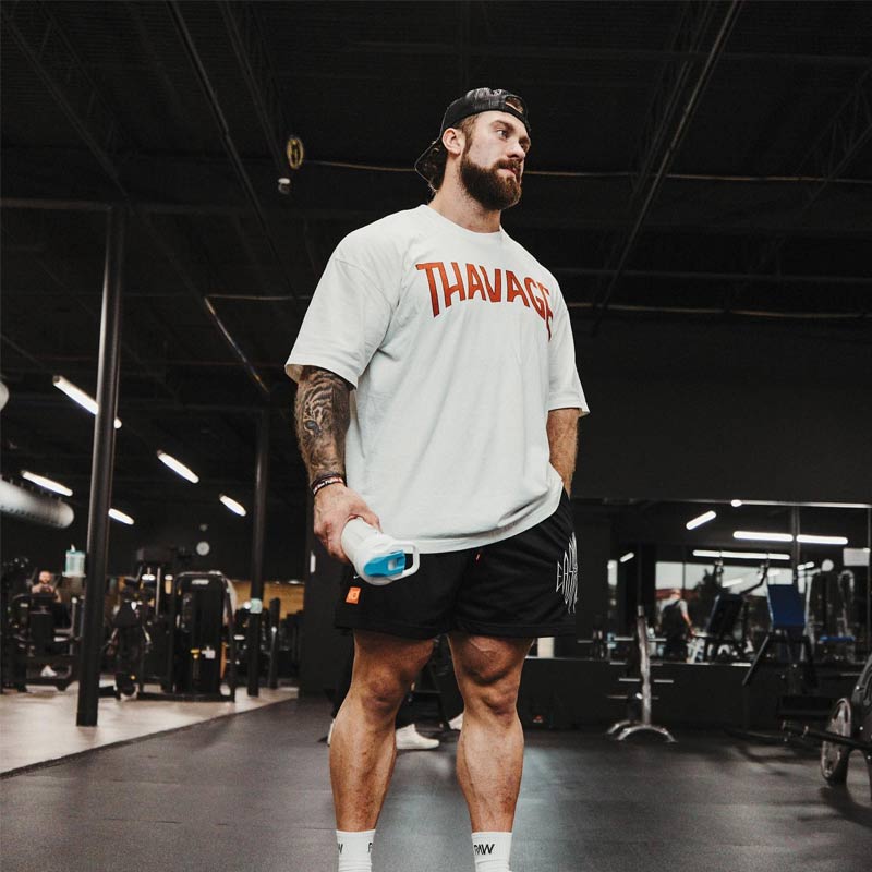 Cbum THAVAGE White Classic T-shirt 4 - Cbum Store Cbum THAVAGE White Classic T shirt - Cbum Store