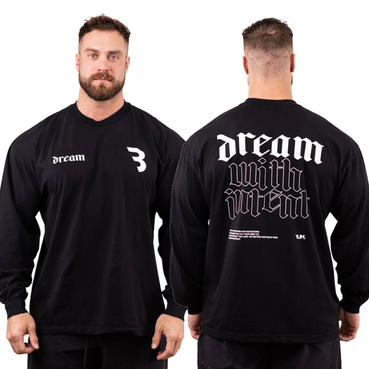 Chris Bumstead Sweatshirts – Dream With Intent Long Sleeve Sweatshirt - Cbum Store