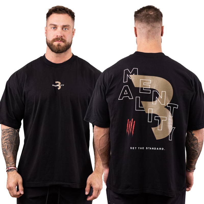 Chris Bumstead T-shirts - Set The Standard B Mentality Classic T-shirt 1 - Cbum Store Chris Bumstead T shirts – Set The Standard B Mentality Classic T shirt - Cbum Store