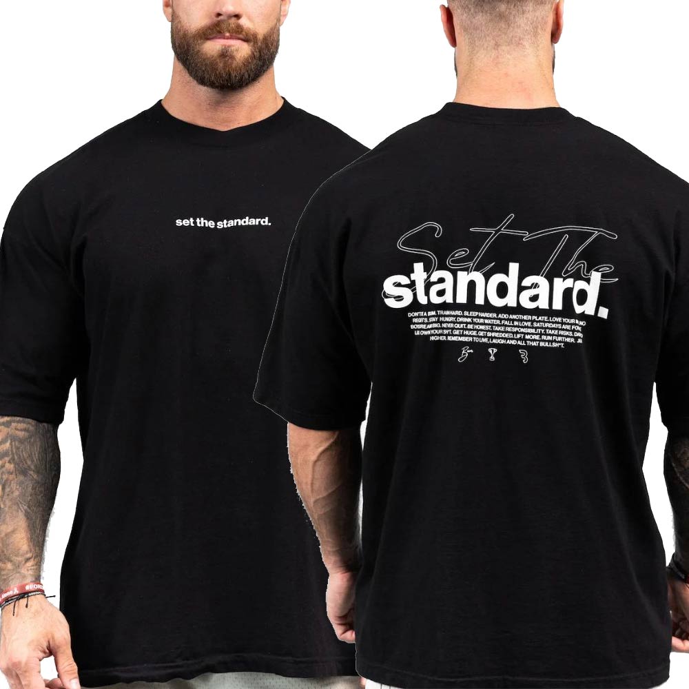 Chris Bumstead T-shirts – Set The Standard Special Ver Classic T-shirt 7 - Cbum Store Chris Bumstead T shirts – Set The Standard Special Ver Classic T shirt - Cbum Store