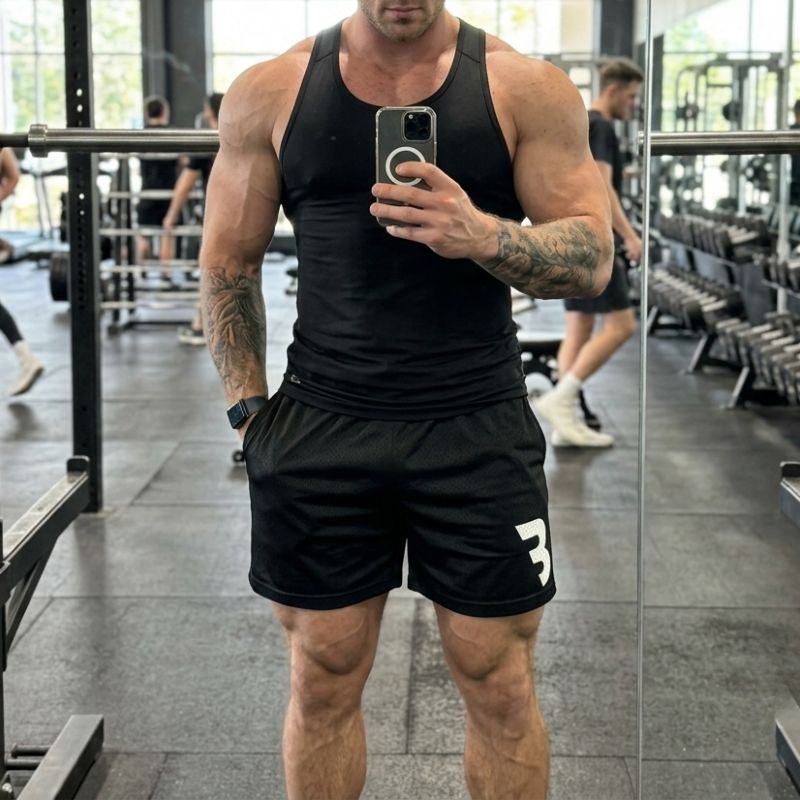 Chris Bumstead Shorts - B CORE BUM Iconic Workout Style Shorts photo review