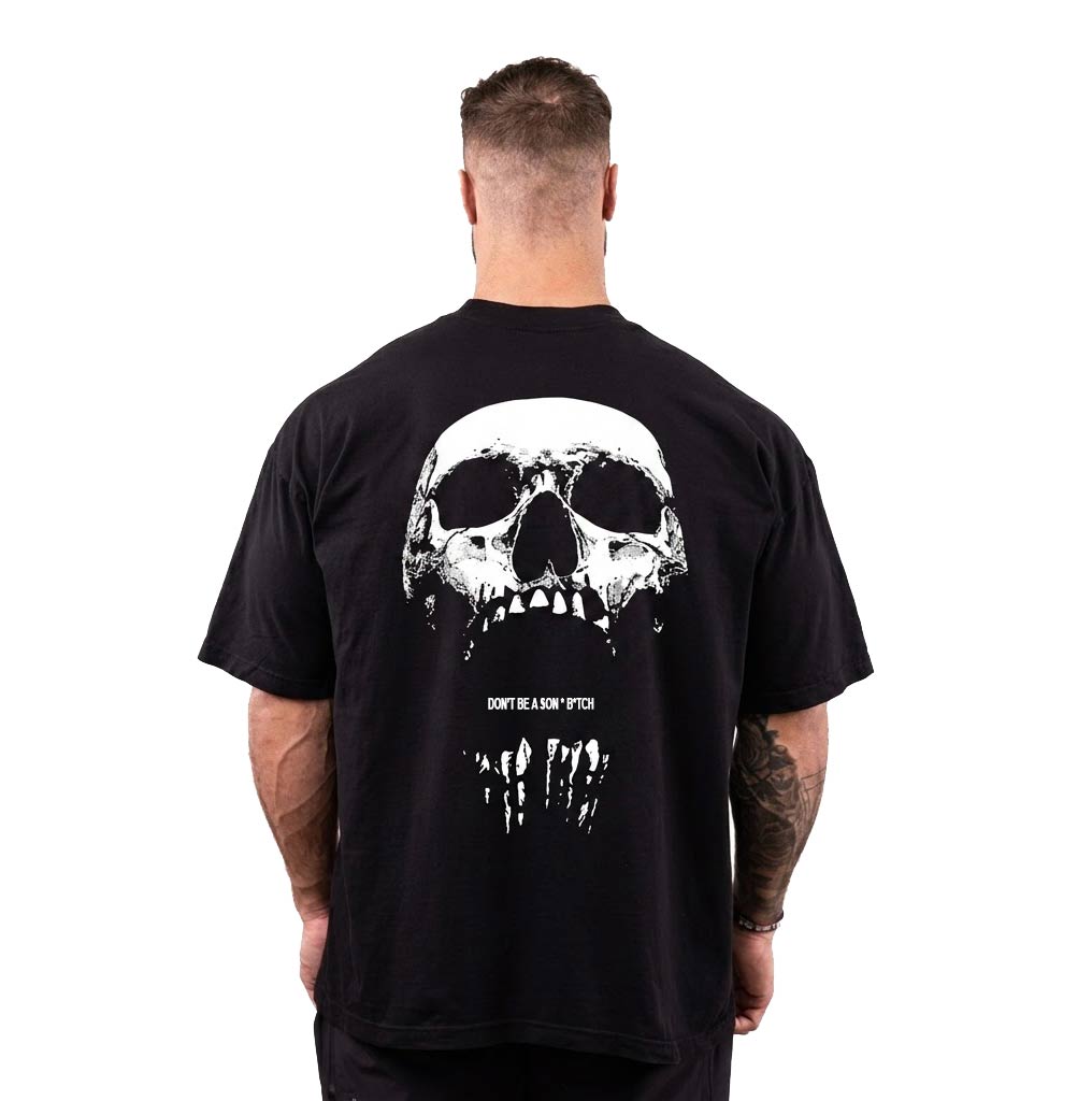 Dont Be A P*tch Shirt 3 - Cbum Store Chris Bumstead T Shirts – Dbasb Skull Classic T shirt back - Cbum Store