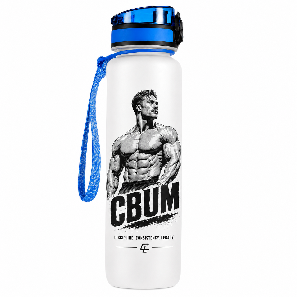CBUM Discipline And Legacy Motivation Tracker Bottle 32oz 2 - Cbum Store cb2 - Cbum Store