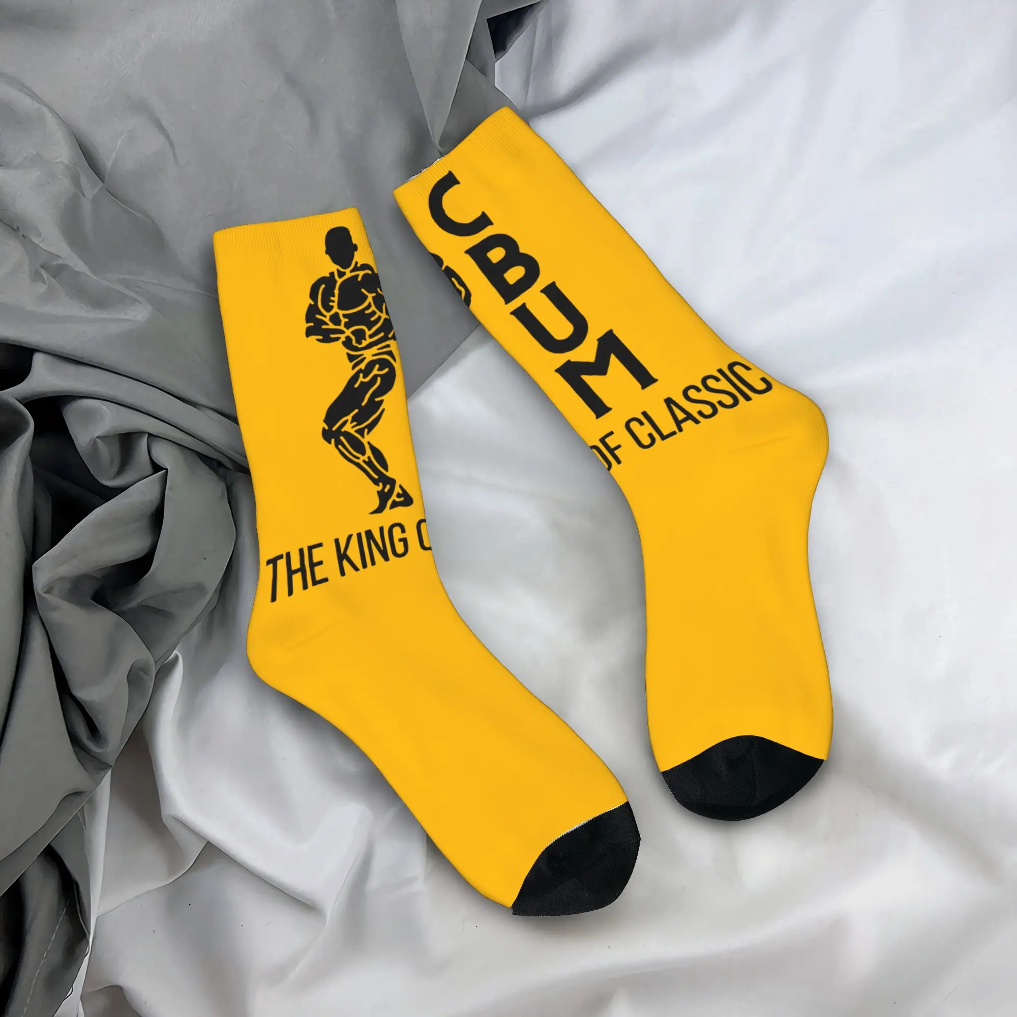 Bodybuilding Cbum for Men Stretch Yellow Socks