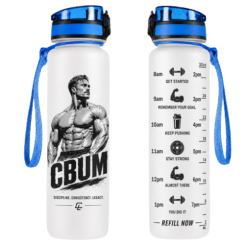 CBUM Discipline And Legacy Motivation Tracker Bottle 32oz