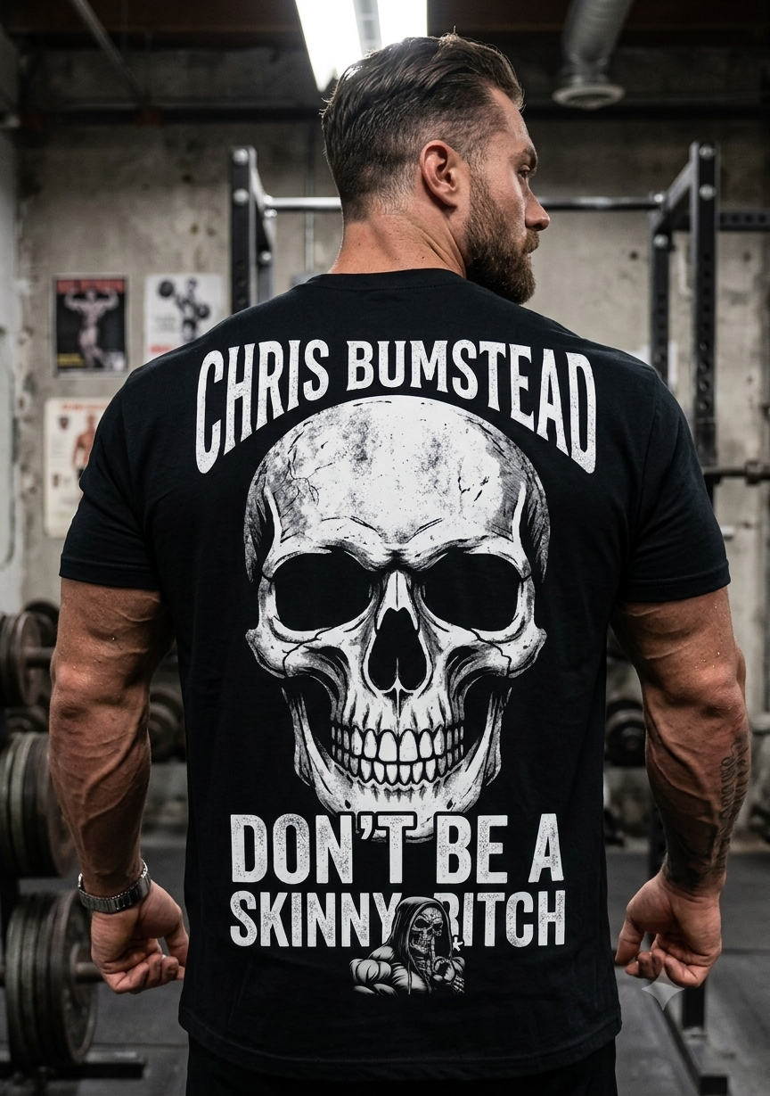 Chris Bumstead Dbasb Skull T-Shirts - Don't be a skinny b*tch Shirt 3 - Cbum Store Gemini Generated Image rrw4airrw4airrw4 - Cbum Store