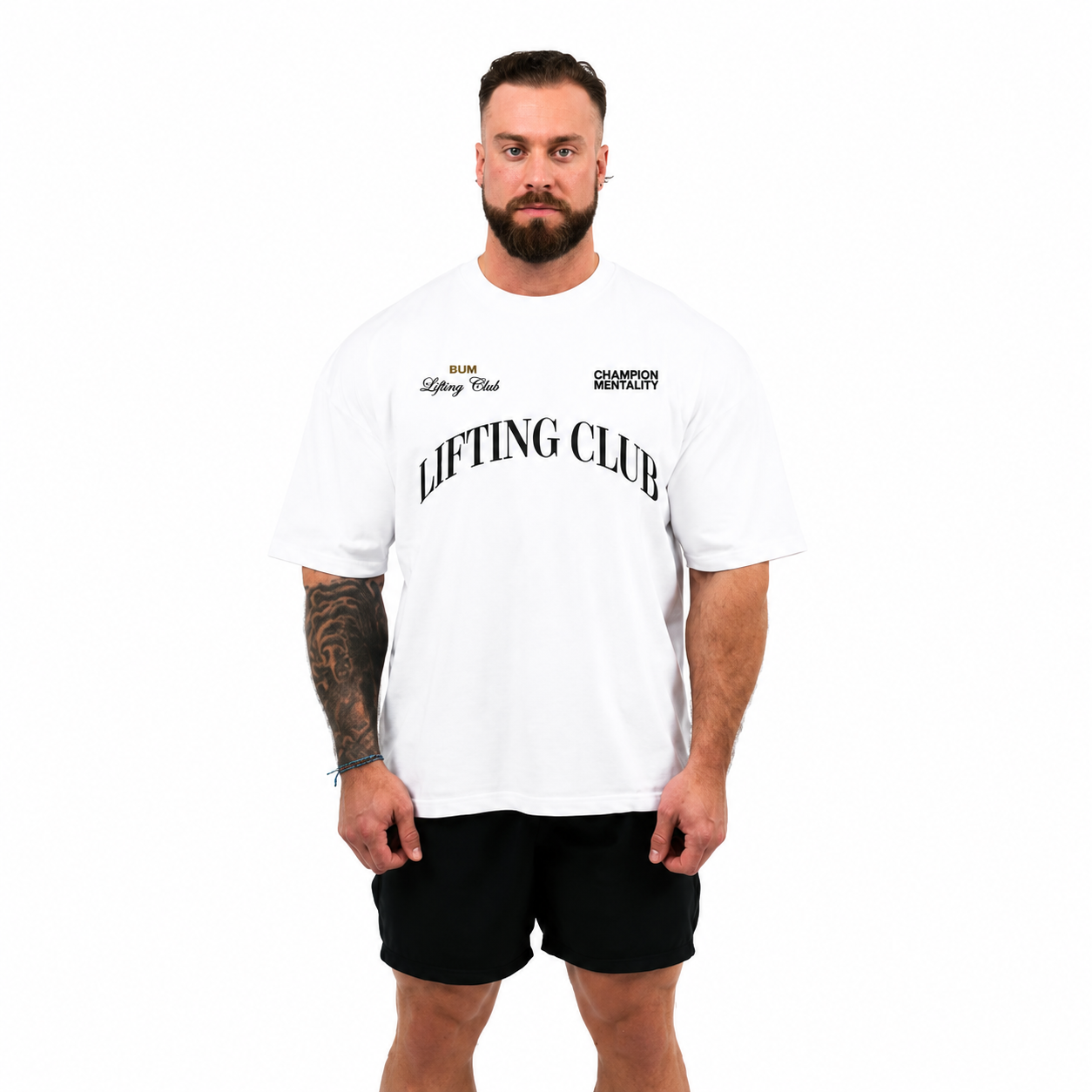 Chris Bumstead T-Shirts - Champion Mentality Oversized T-Shirt 2 - Cbum Store cbum2b 1 - Cbum Store