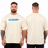 Champ Blue Typography Off White T-Shirt LA1210