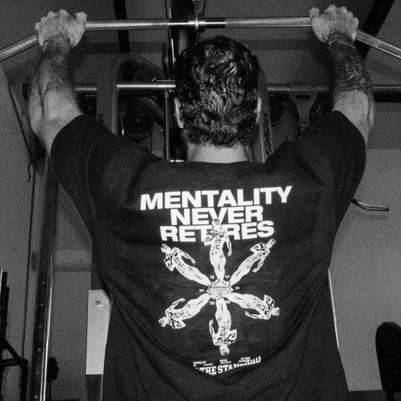 MENTALITY NEVER RETIRES PTTT110 Chris Bumstead T-Shirts 3 - Cbum Store PTTT 3 - Cbum Store