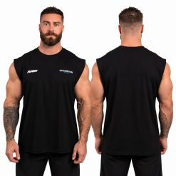 Raw Champion Black Sleeveless Tank Top LA1210