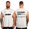 Champion Mentality Raw Quote Off White Sleeveless Tank Top LA1210